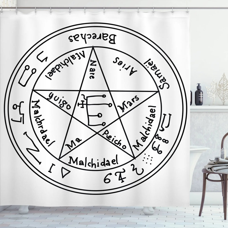 Rideau de douche simple occultant pagan blanc antique, l 69 po x L 75 po