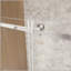 Porte de douche simple sans cadre 56-60 x 76 - Nickel brossé, rail carré-129878176