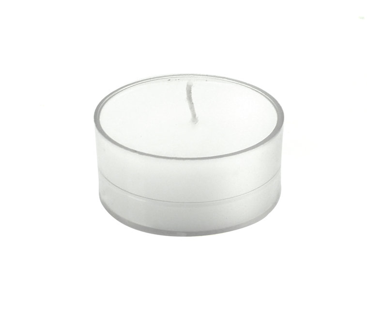 Bougie photophore sans parfum, Blanc, Ensemble de 50