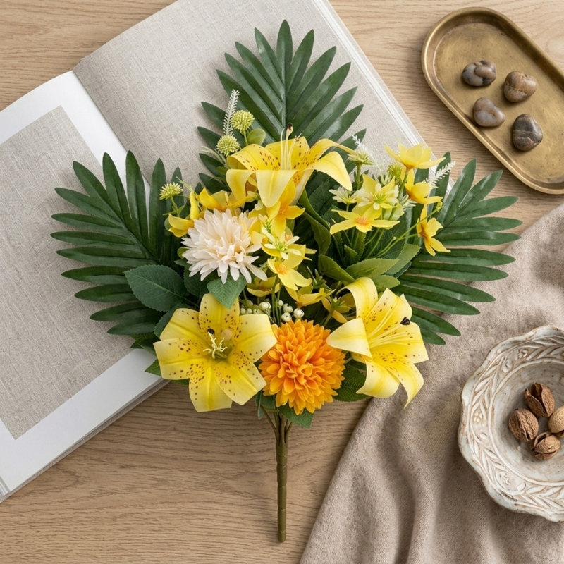 Fleurs de cimetière artificielles pour la tombe