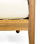 Chaise d'extérieur 2 - Coussins rembourrés épais en bois pour plus de confort avec des éléments tissés en corde