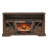 60 Inch Electric Fireplace  Entertainment Center With Door Sensor-Reclaimed Barnwood Color-199278361