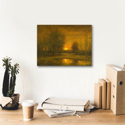  'Glowing Sundown' by Michael Fratrich Canvas Wall Art, 16" x 12"