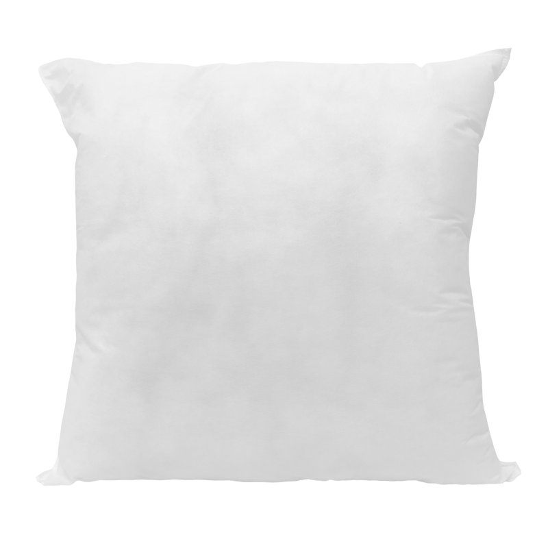 Coussin intérieur / extérieur en polyfill blanc, Carré 26 po, Polyester