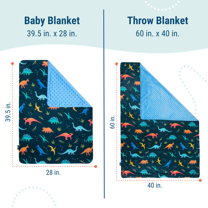 Couverture pour bébé Wildkin, Dinosaures du Jurassique
