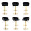 Swivel Upholstered and Velvet Bar Stool-515143443