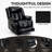 Jaylene Faux Leather Heated Massage Chair-1808006103