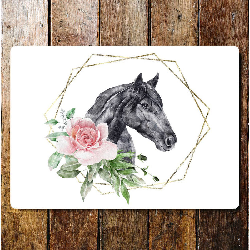 Wall Decor on Metal, 15cm H x 20cm W