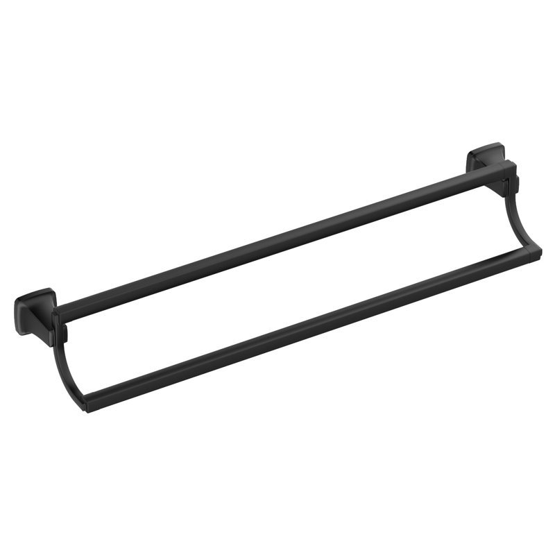 Barre à serviettes double American Standard Townsend, Noir mat