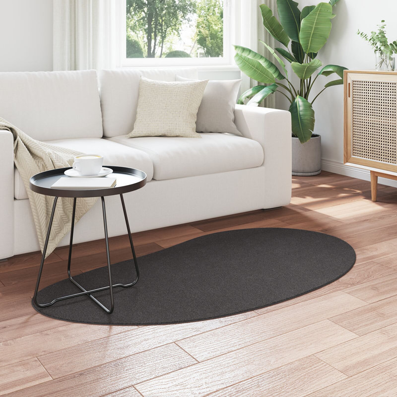 Area Rug Anthracite Non-Slip, Novelty 80 x 150 cm, Polypropylene Plastic