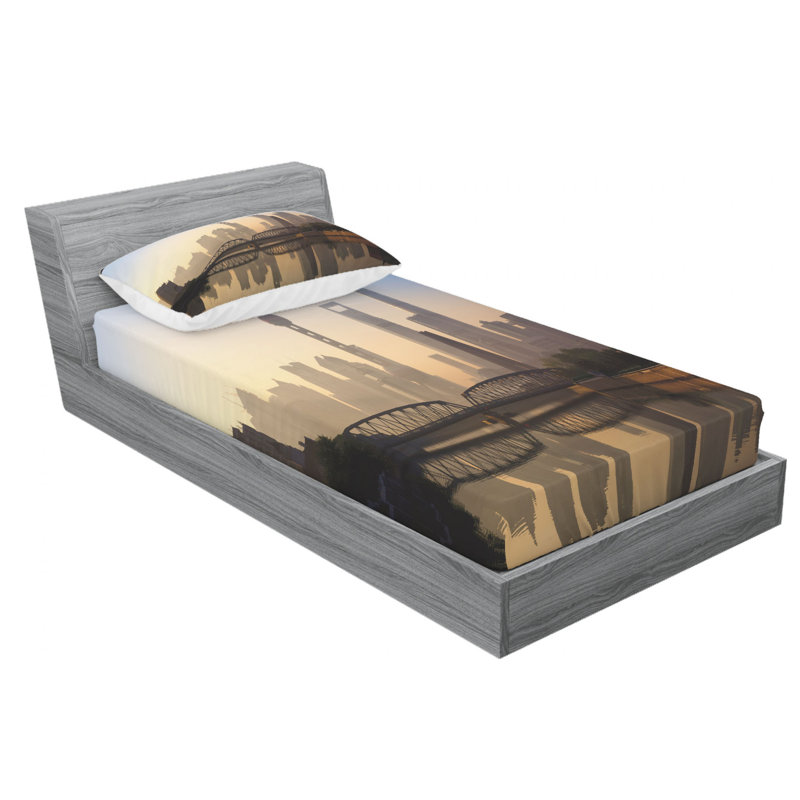 Microfiber Sheet Set, Twin XL Sheet Set with Fitted Sheet