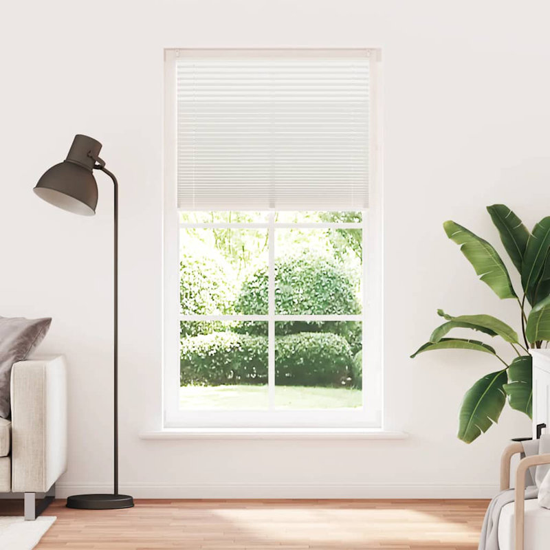 Room Darkening Pleated Blind, 110cm W x 200cm L, White