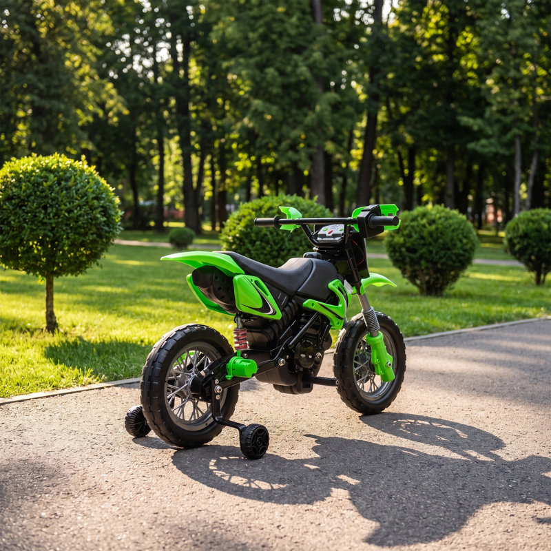 HOMCOM Battery Powered Ride On Toy, Green
