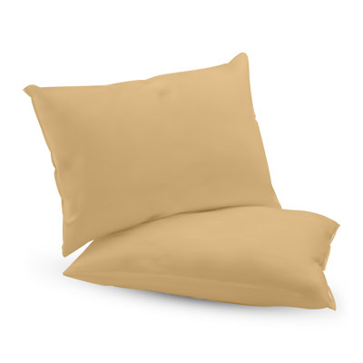 Ensemble de 2 taies d'oreiller en microfibre / polyester pour chambre d'amis