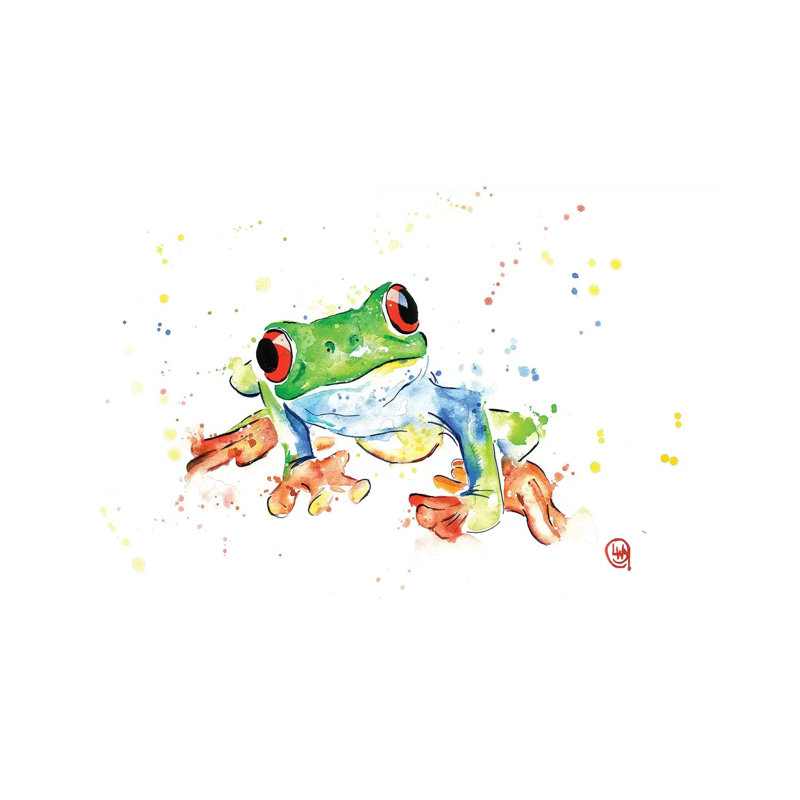 Tree Frog by Lisa Whitehouse - Wrapped Canvas Gallery-Wrapped Canvas Giclée, 101.6 cm H x 66.04 cm W x 3.175 cm D