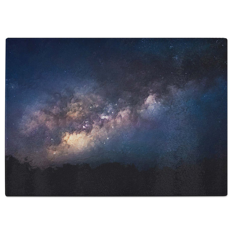 Tempered Glass Universe in Abstract Vol.41 in Abstract Chopping Board, 28.5 cm W x 20 cm L