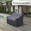 Housse pour causeuse droite en fer Lucier