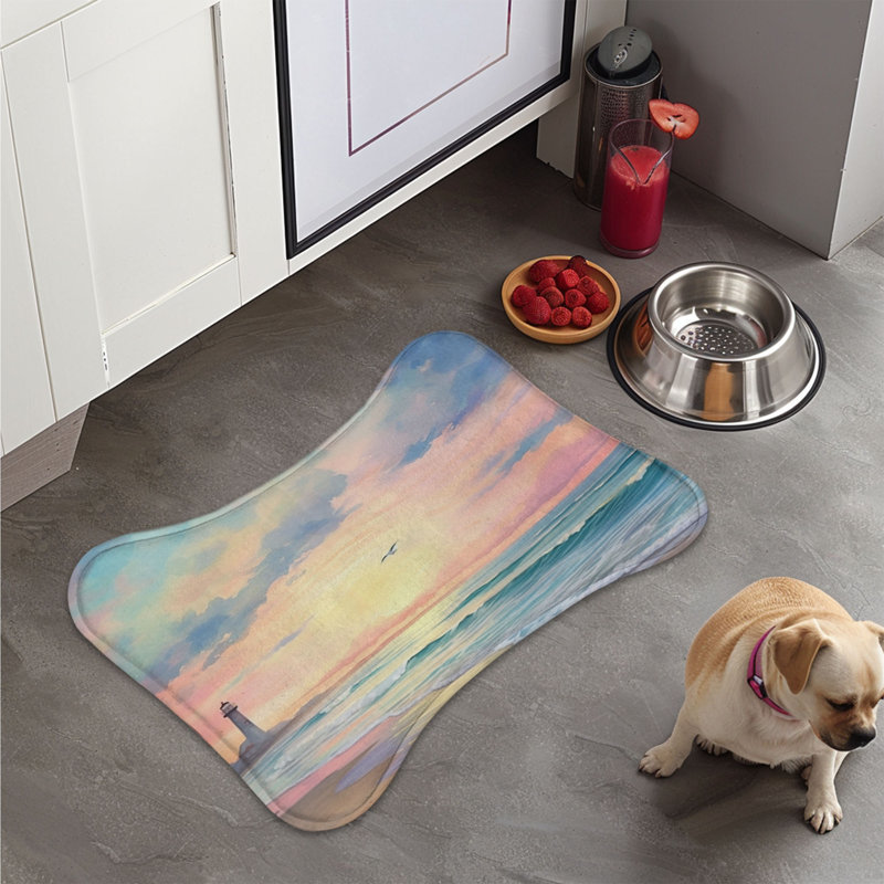 Coastal Beacon - Tapis d'alimentation en os 1 pièce, Grand (14 po)