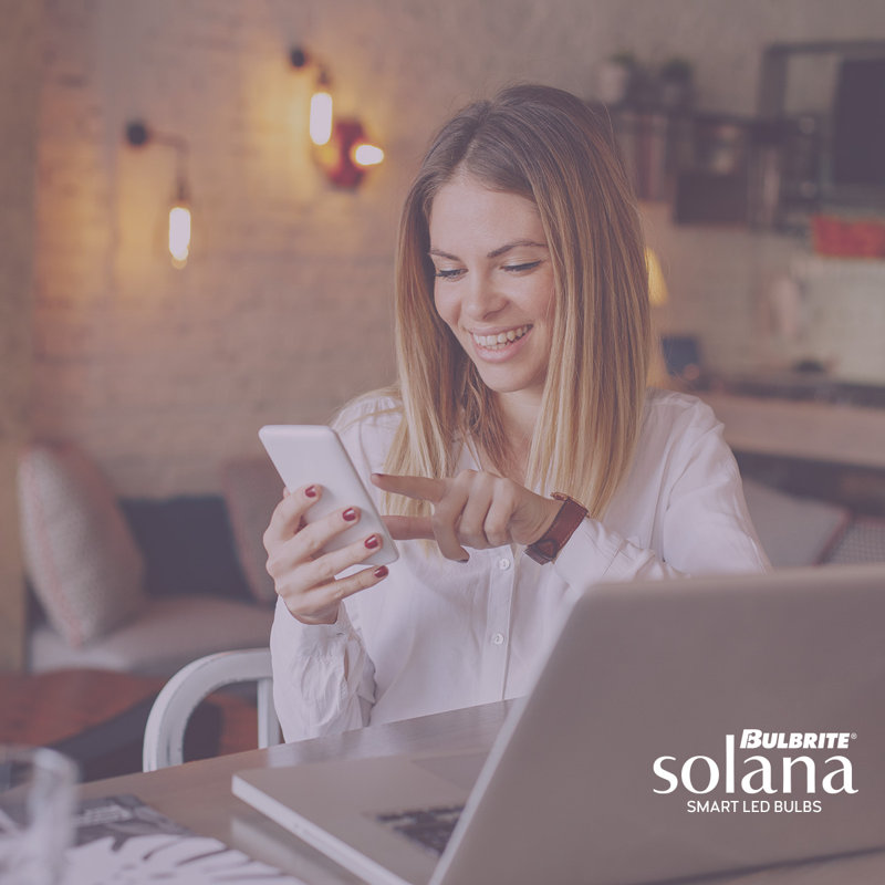 Solana Frosted White Smart LED Edison Bulb