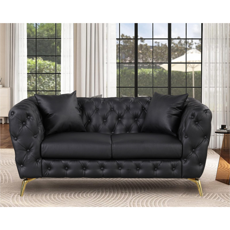 65.5'' Faux Leather Loveseat