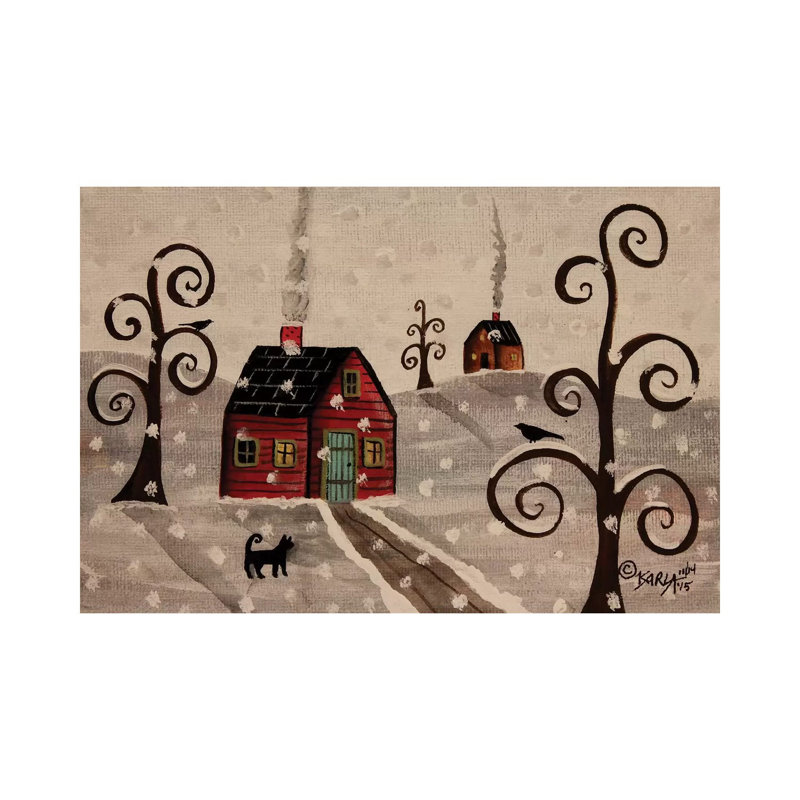 Snow Fall I by Karla Gerard - Wrapped Canvas Print