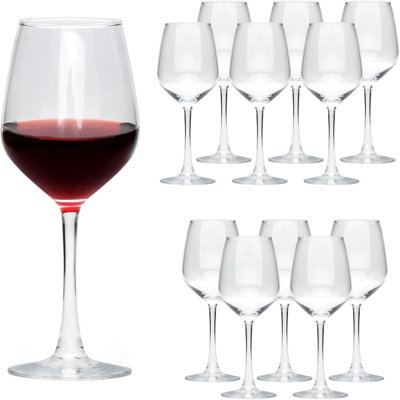 Wine Glasses Set Of 12,12Oz Red Wine Glasses,For Red Or White Wine, High-End Banquet, Party, Bar, Wedding, Gift