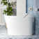 Smart Toilet with Advance Bidet, Foot Kick/Off-seat/Blackout/Remote Flush, Soft-closing Heat Seat, Warm Wash/Dryer, Bidet Elongated Toilet with Tankless, Remote Control