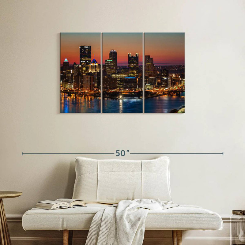 Sirci Pittsburgh avant le lever du soleil, H 24 po x l 38 po