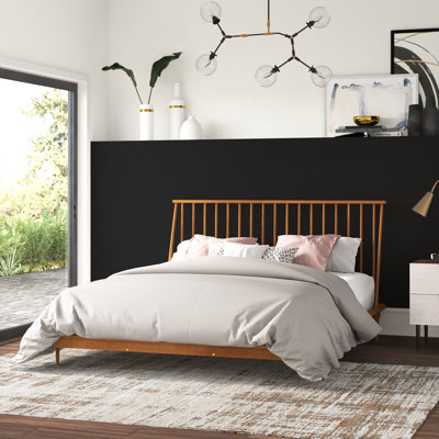 Henline King Solid Wood Platform Bed