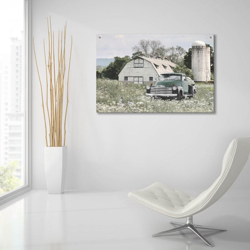«Vintage View» par Lori Deiter, art mural en verre acrylique, H 24 po x l 36 po x P 0,2 po