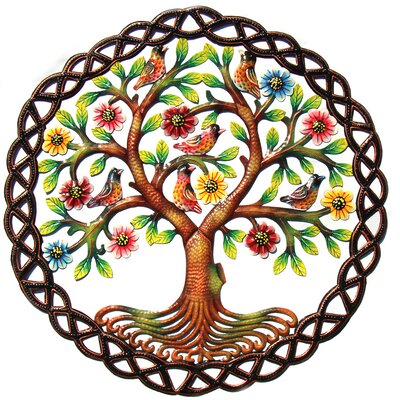 Painted Rooted Tree of Life Circle Wall Art -  Trinx, 8A4F53096A944273970626ACD8B20F4D