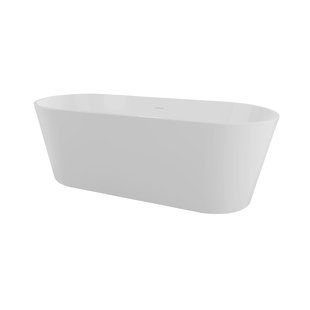 67'' x 29.53'' Freestanding Acrylic Bathtub