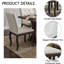 Ensemble de table de salle à manger 6 pièces avec banc, 4 chaises capitonnées et pieds courbés - Ensemble de salle à manger en chêne-210286817