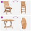 Solid Wood Patio Dining Set Table,