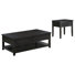 Milazzo 2-piece Coffee and End Table Set Distressed Java