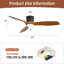 132cm Ceiling Fan with LED Lights-1279611145-1279611144