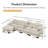 Compression Cozy Sectionals Chenille Modular Modern Home Sofa