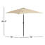 Parasol de marché carré 6,5 pi Tempo-1329866952
