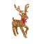 Lit Rattan Style Reindeer