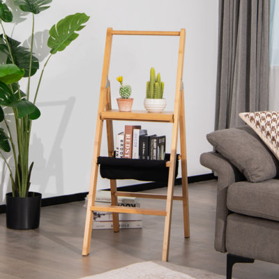 Summerlin 3 - Step Wood Folding Small Step Ladder