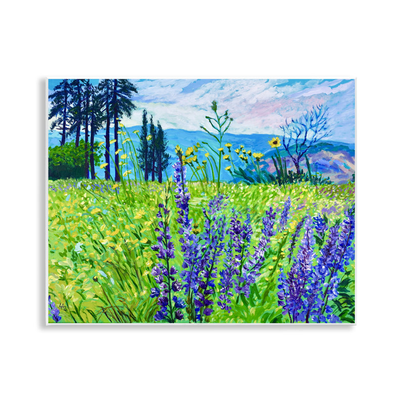 Plaque murale Vibrant Elevation Blooms, design par Lee Ann Zirbes
