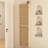 6-Tier Solid Wood Wall Display Acrylic Door for Minifigures Action Figures Collection
