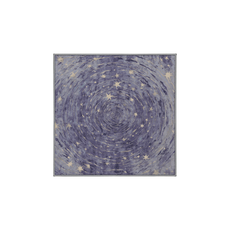 Tapis gris soyeux et moelleux, Carré 5 pi