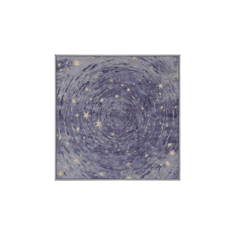 Tapis gris soyeux et moelleux, Carré 4 pi