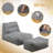 Premium Memory Foam Bean Bag Sofa with Ottoman-1104814670