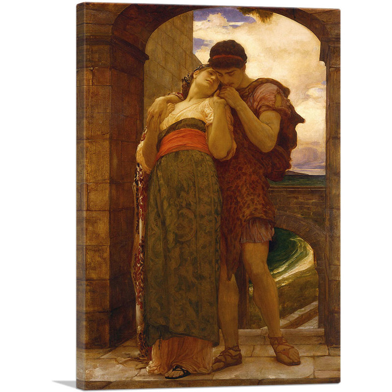Wedd 1882 par Frederic Leighton - reproduction d'art sur toile tendue, H 18 po x l 12 po x P 0,75 po