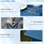 Table de bout carrée 15 po, table de bout d'extérieur pour piscine, porche et balcon