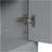 Gray Tall Storage Cabinet With 3 Drawers And Adjustable Shelves For Bathroom, Study, Office And Interior, MDF Board With Painted Finish-1815587207