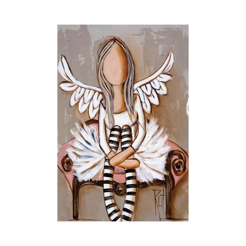 « Humble » par rut art Creations, reproduction d’art, H 26 po x l 18 po x 1,5 po, Toile tendue, Pas de tapis