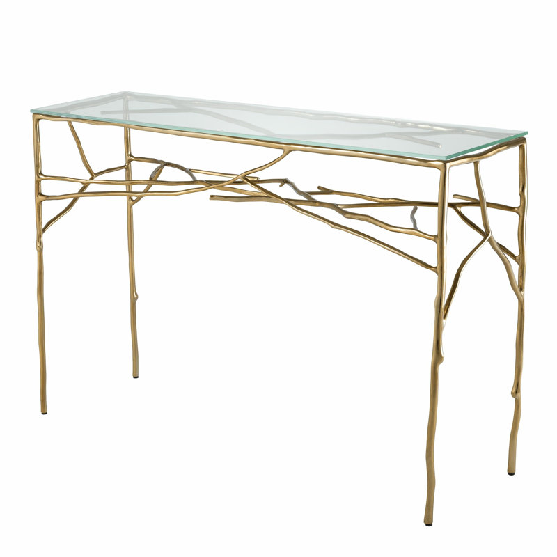 Antico 46'' Glass Top Console Table